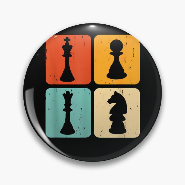 Item preview, Chess Pieces Motives Colored Retro designed and sold by Goleon12.