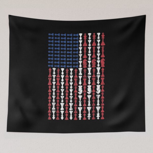 Item preview, Chess patriotic USA Flag American designed and sold by Goleon12.