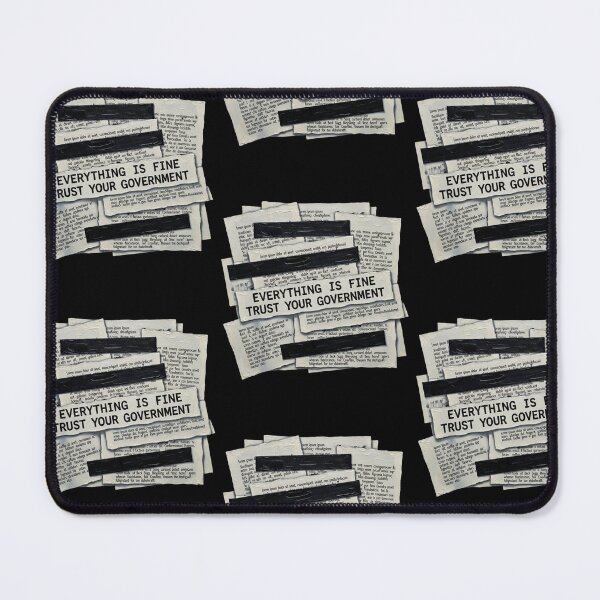 Item preview, Everything Is Fine Trust Your Government Newspaper Political Statement designed and sold by RDGNR.