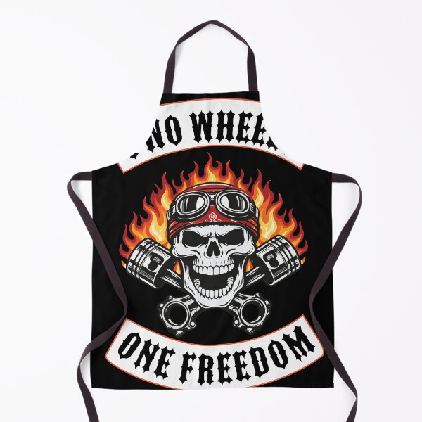 Item preview, Biker Skull Rocker – Two Wheels One Freedom Motorcycle Design designed and sold by Freki & Geri.
