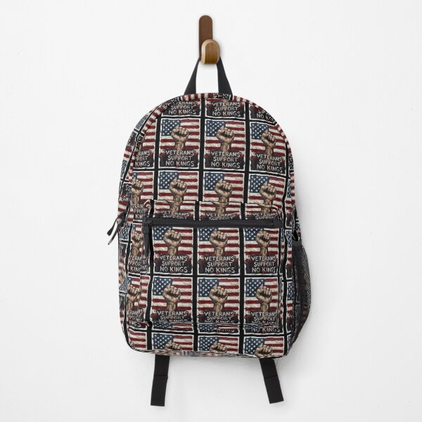 Item preview, No Kings In America Retro Watercolor Veterans designed and sold by Imalyanmani.