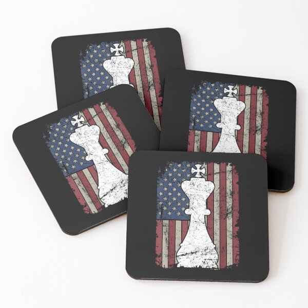Item preview, King Chess Piece USA Flag - Womens Mens Chess Player designed and sold by Goleon12.