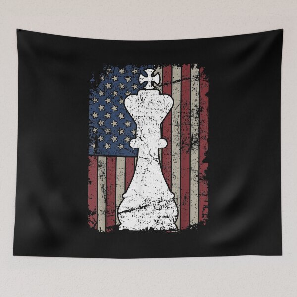 Item preview, King Chess Piece USA Flag - Womens Mens Chess Player designed and sold by Goleon12.