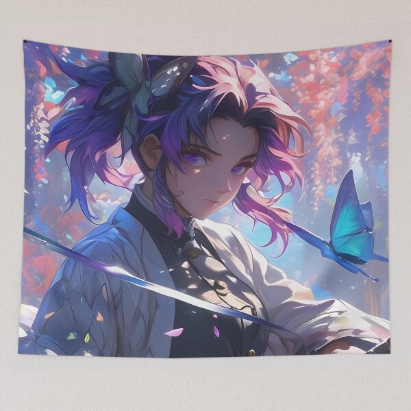 Item preview, Kanao Tsuyuri Kimetsu No Yaiba Quiet Butterfly Waifu Mood designed and sold by Tokyonomad.