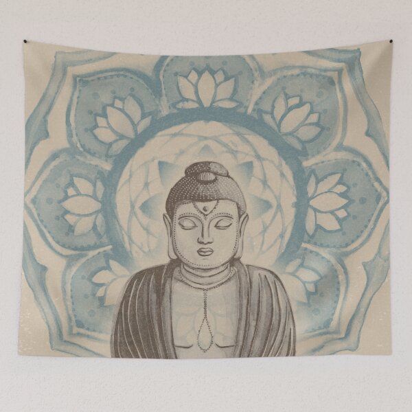 Item preview, Buddha Padma Watercolor - Dove Earth Peacock designed and sold by Irene Estelle.