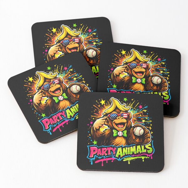 Item preview, Party Animals Baseball Funny Monkey Team Spirit Graphic Design designed and sold by Ortigzitoun.