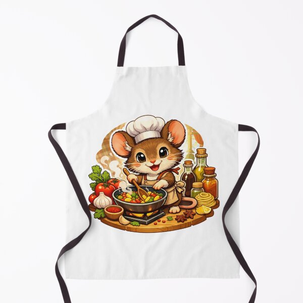 Item preview, Cute Mouse Chef Cooking in Kitchen – Adorable Cooking Sticker designed and sold by novyron.