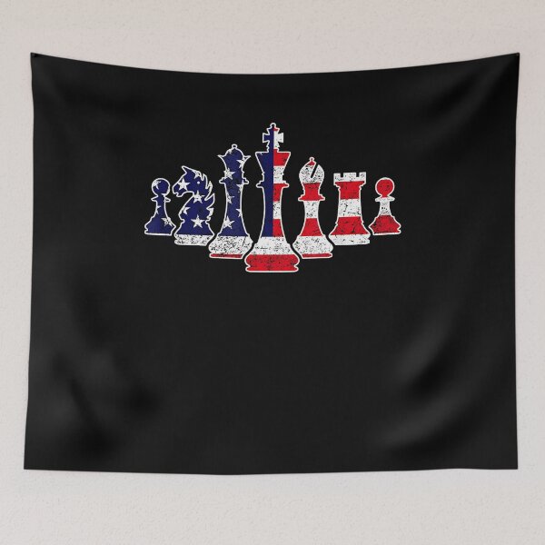 Item preview, 4th Of July Chess Graphic Patriotic USA American Flag designed and sold by Goleon12.
