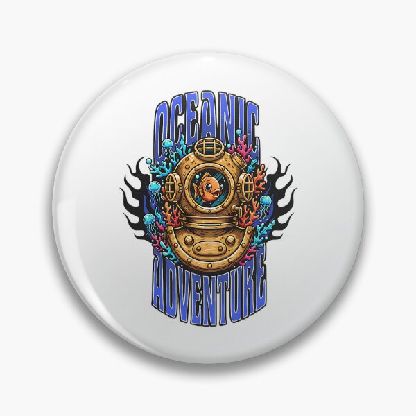 Item preview, Ocean Adventure – Vintage Diving Helmet Underwater Sea Creatures designed and sold by Taans-Creation.