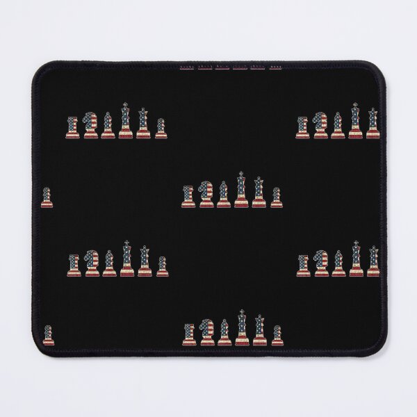 Item preview, 4th of July Chess Pieces With USA American Flag designed and sold by Goleon12.
