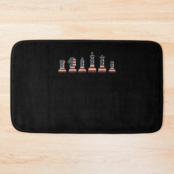 Item preview, 4th of July Chess Pieces With USA American Flag designed and sold by Goleon12.