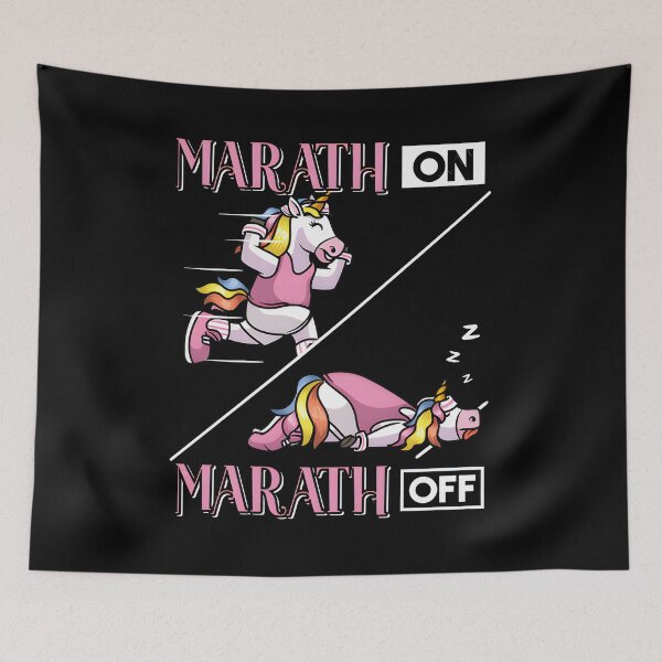 Item preview, Marathon On Marathon Off Unicorn designed and sold by AmberWild.