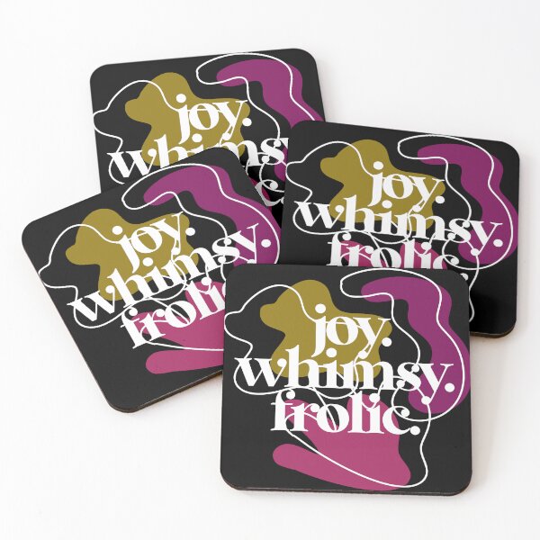 Item preview, JOY. WHIMSY. FROLIC. designed and sold by alegnacreates.
