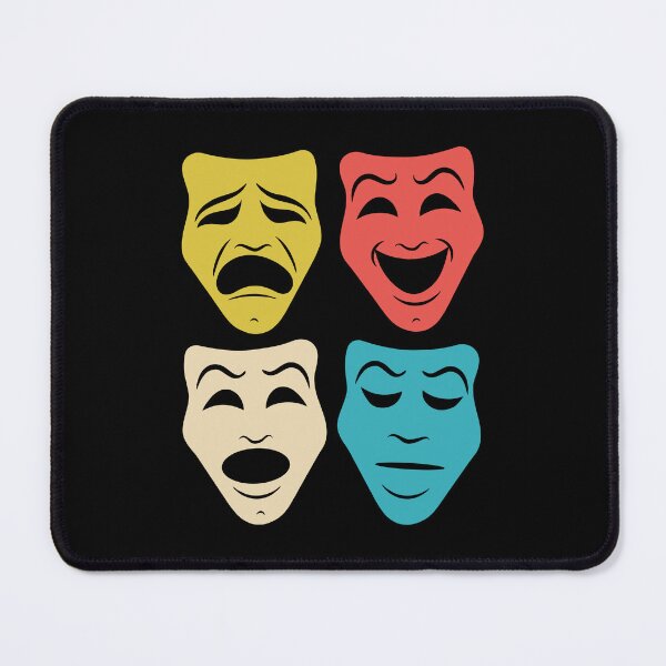 Item preview, Vintage Theatre Masks - Funny Broadway Drama Gift designed and sold by novelliamaera.