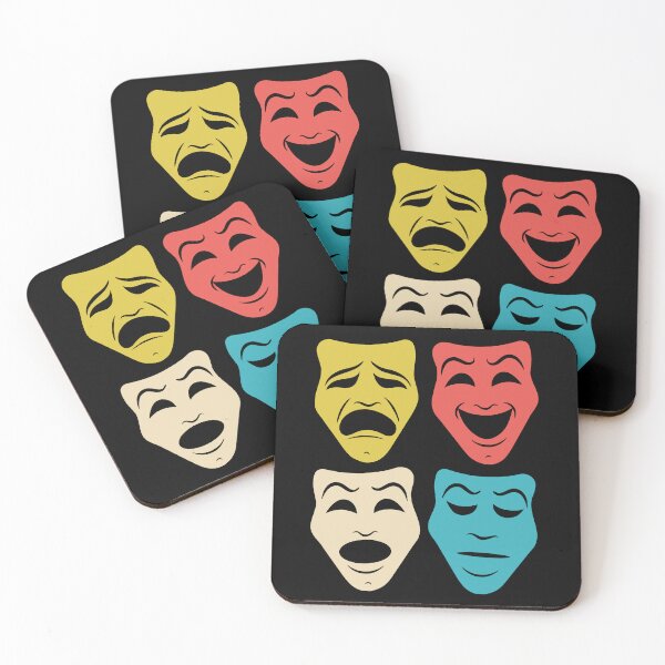Item preview, Vintage Theatre Masks - Funny Broadway Drama Gift designed and sold by novelliamaera.