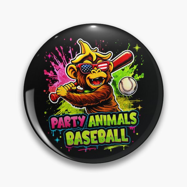 Item preview, Party Animals Baseball Funny Monkey Team Spirit Graphic Design designed and sold by Ortigzitoun.