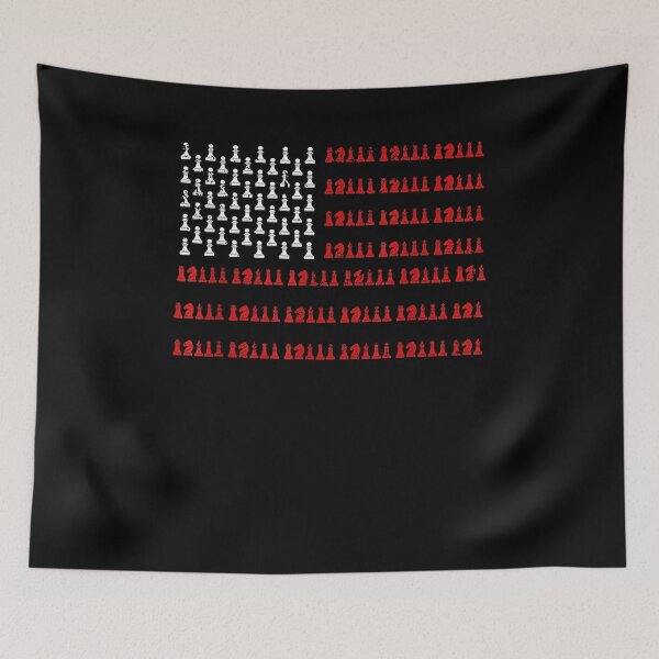 Item preview, Chess Piece USA Flag Chess Player Gift Chess designed and sold by Goleon12.