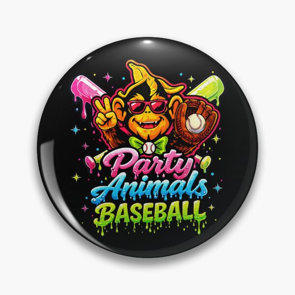 Item preview, Party Animals Baseball Funny Monkey Team Spirit Graphic Design designed and sold by Ortigzitoun.