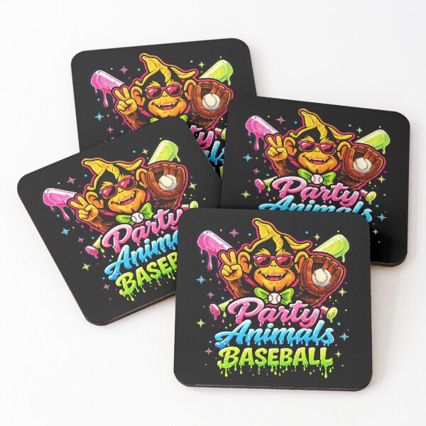 Item preview, Party Animals Baseball Funny Monkey Team Spirit Graphic Design designed and sold by Ortigzitoun.