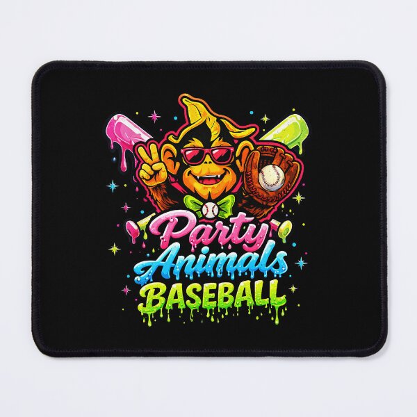 Item preview, Party Animals Baseball Funny Monkey Team Spirit Graphic Design designed and sold by Ortigzitoun.