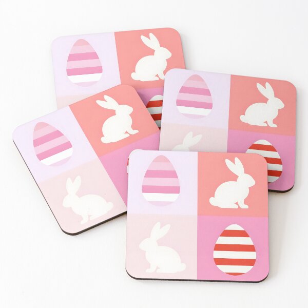 Item preview, Cute Bunny and Egg Pattern Throw Pillow Design designed and sold by FestivityFinds.