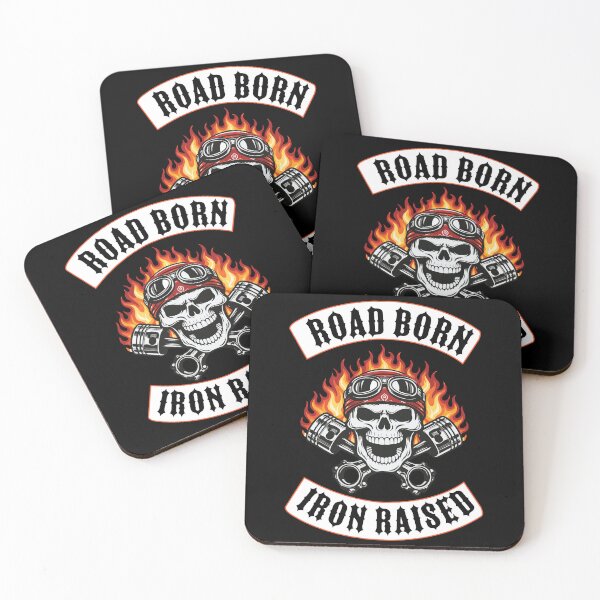 Item preview, Biker Skull Rocker – Road Born Iron Raised designed and sold by Freki & Geri.
