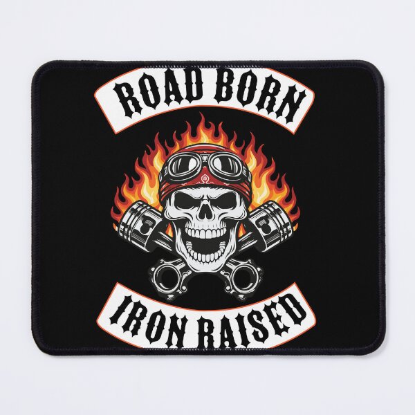 Item preview, Biker Skull Rocker – Road Born Iron Raised designed and sold by Freki & Geri.