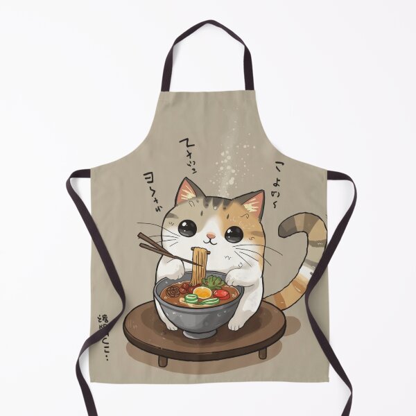 Item preview, Cute Ol Cat Eating Ramen designed and sold by JosueShop101.