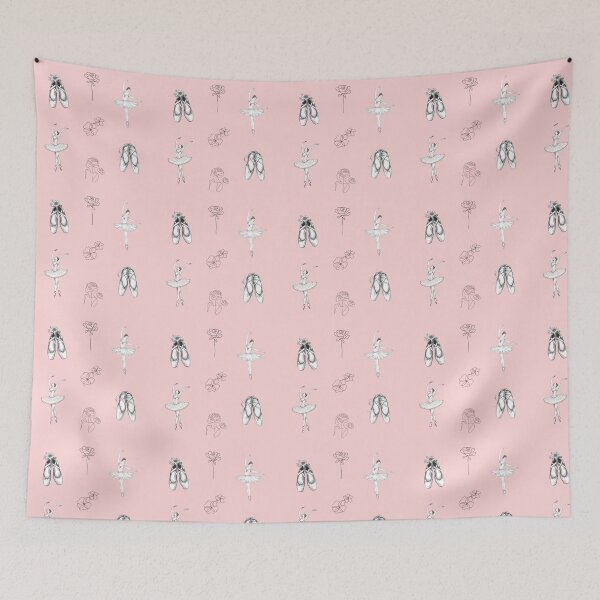 Item preview, Pink Ballet Seamless Pattern designed and sold by Whistle-and-Co.