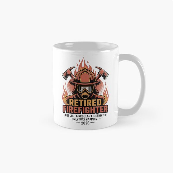 Item preview, Retired Firefighter 2026 Funny Firefighter Retirement Gift Classic T-Shirt  designed and sold by podlook.