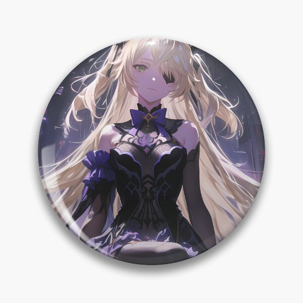 Item preview, Fischl Genshin Impact Midnight Gothic Princess In Purple Stormlight designed and sold by Tokyonomad.