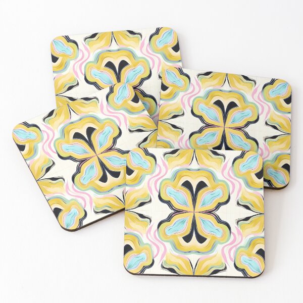Item preview, Abstract Colorful Floral Throw Pillow Design designed and sold by FestivityFinds.