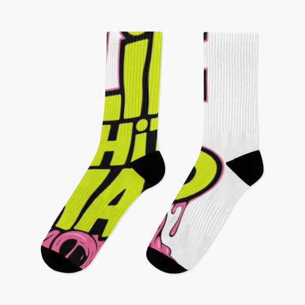 Item preview, Life Hits Hard – Neon Drip Street Art Graphic Tee designed and sold by NewUSShop.