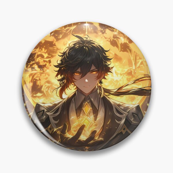 Item preview, Zhongli Genshin Impact Geo Archon Golden Aura designed and sold by Tokyonomad.