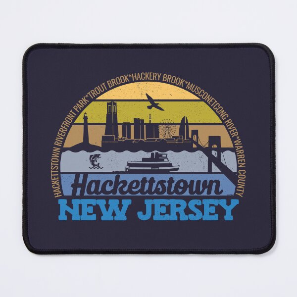 Item preview, Hackettstown New Jersey Sunset Retro Vintage Local Pride Logo designed and sold by CRHPOD20.