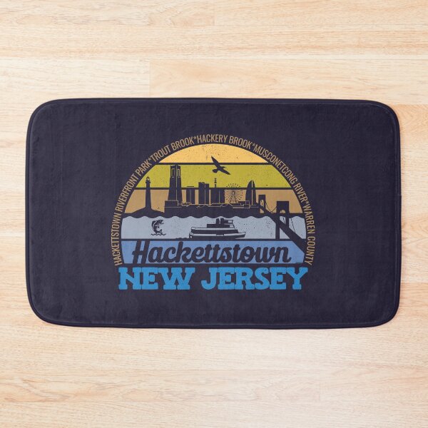 Item preview, Hackettstown New Jersey Sunset Retro Vintage Local Pride Logo designed and sold by CRHPOD20.