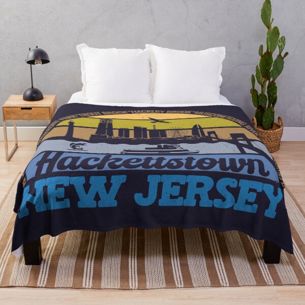 Item preview, Hackettstown New Jersey Sunset Retro Vintage Local Pride Logo designed and sold by CRHPOD20.