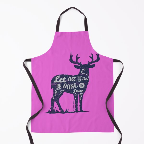Item preview, Let All That You Do Be Done In Love Deer designed and sold by BongoGraph.