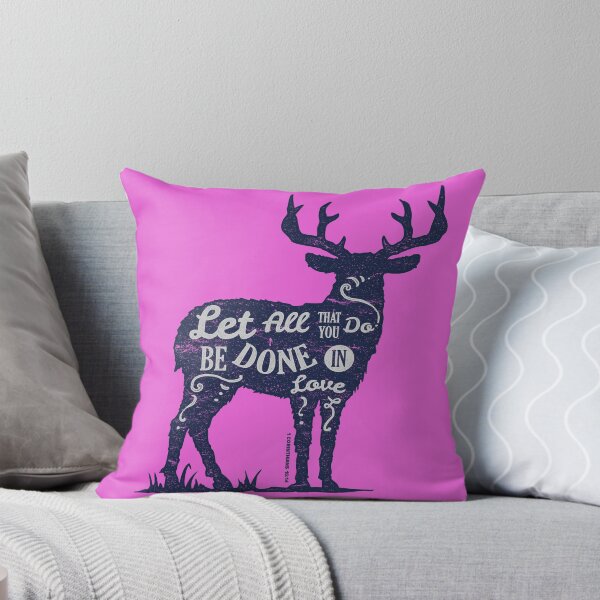 Item preview, Let All That You Do Be Done In Love Deer designed and sold by BongoGraph.