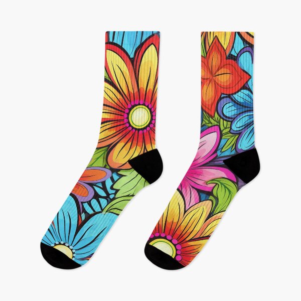 Item preview, Colorful Popart Flowers designed and sold by WatercolorLane.