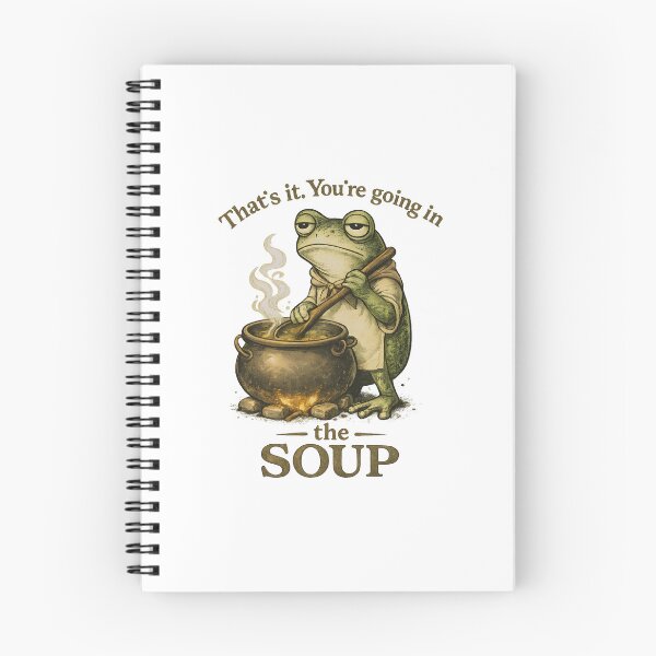 Item preview, That's It You're Going in the Soup Frog – Funny Weirdcore Frog Meme Graphic designed and sold by Teetreasure2.