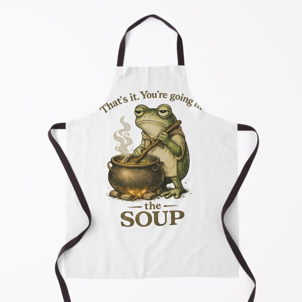 Item preview, That's It You're Going in the Soup Frog – Funny Weirdcore Frog Meme Graphic designed and sold by Teetreasure2.