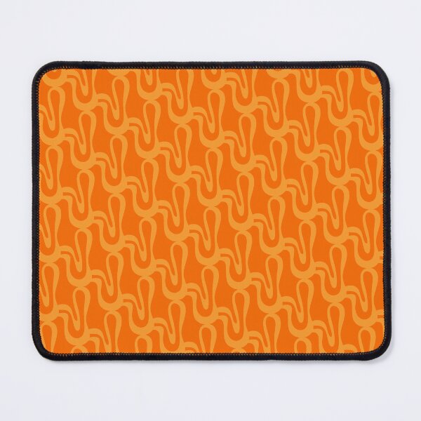 Item preview, Pop Wiggle Contemporary Abstract Pattern in Double Orange designed and sold by kierkegaard.