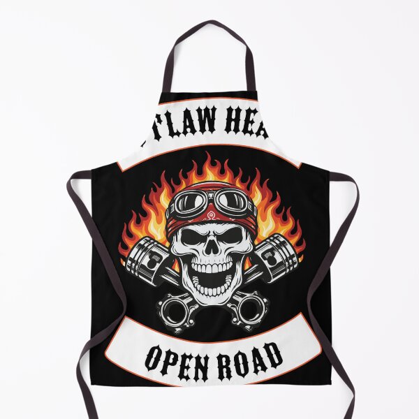 Item preview, Biker Skull Rocker – Outlaw Heart Open Road designed and sold by Freki & Geri.