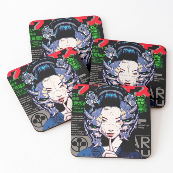 Item preview, Cyborg Vaporwave Geisha  designed and sold by ShurikenStar.