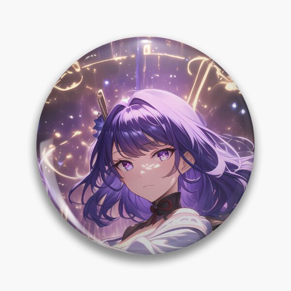 Item preview, Raiden Shogun Genshin Impact Electro Archon Purple Lightning Sigil designed and sold by Tokyonomad.