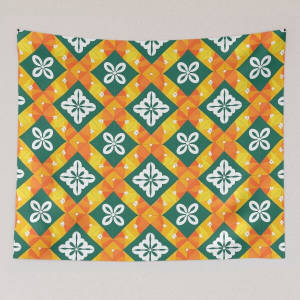 Aperçu de l'œuvre Coussin décoratif à motif floral vibrant créée et vendue par FestivityFinds.