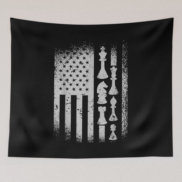 Item preview, Chess Pieces American Flag Chess Player designed and sold by Boutkimaewab.