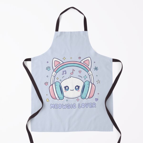 Item preview, Meowsic Lover: Musical cat with headphones designed and sold by EsenciaZen.