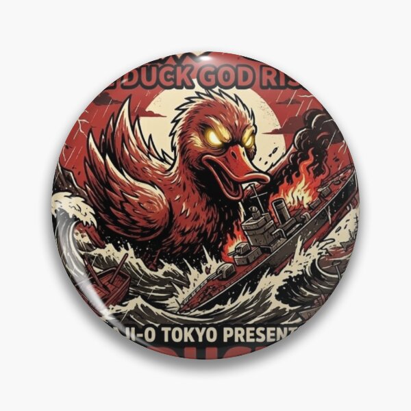 Item preview, The Quacken Giant Duck Monster Funny Kaiju Parody T-Shirt designed and sold by Stickersdevelop.